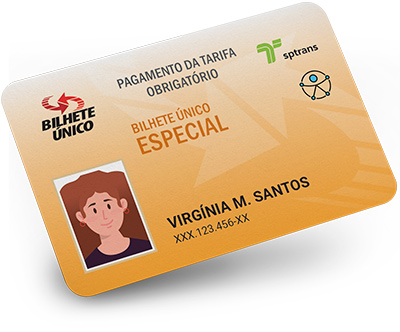 Imagem de um Bilhete Único Especial Gestante
