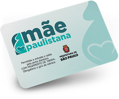 Imagem ilustrativa de um Bilhete Único Mãe Paulistana.
