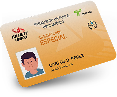 Imagem de um Bilhete Único Especial Pessoa Obesa